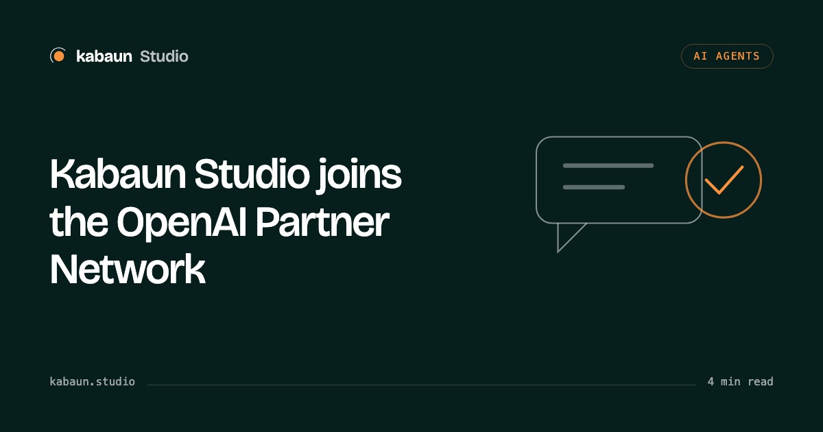Kabaun Studio joins the OpenAI Partner Network, Kabaun Studio journal article