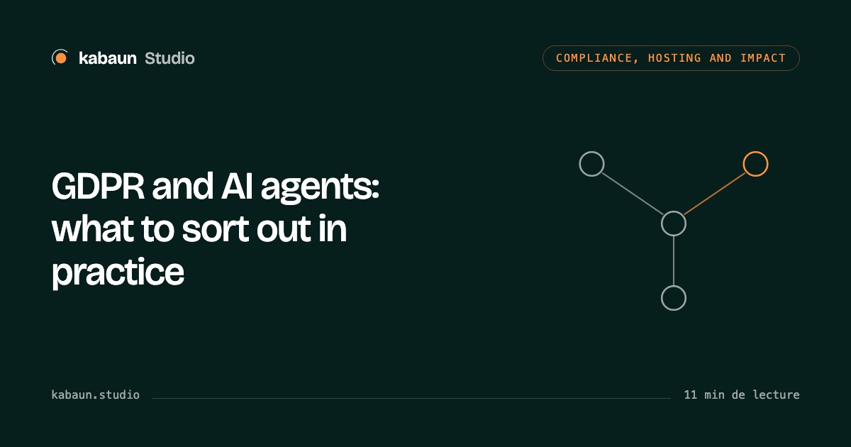 GDPR and AI agents: what to sort out in practice, Kabaun Studio journal article